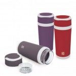 THERMOS GLASS BOTTLE  GREY 450ML