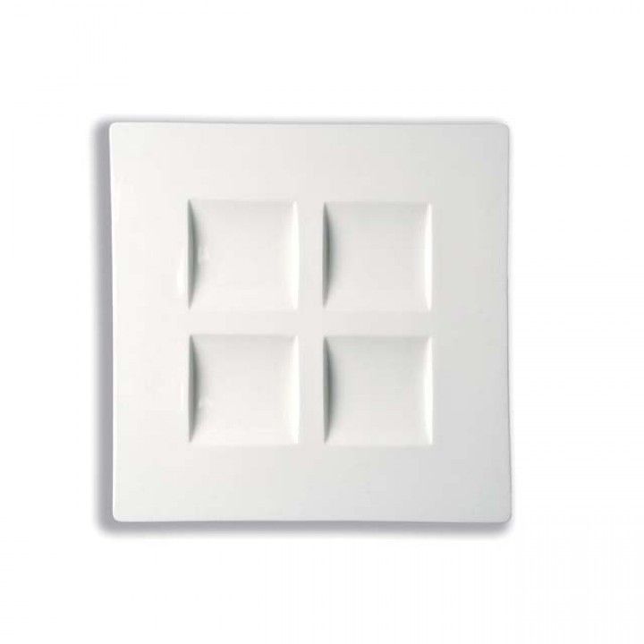 Prato Quadrado com 4 divisrias Spsp4b Tarragon