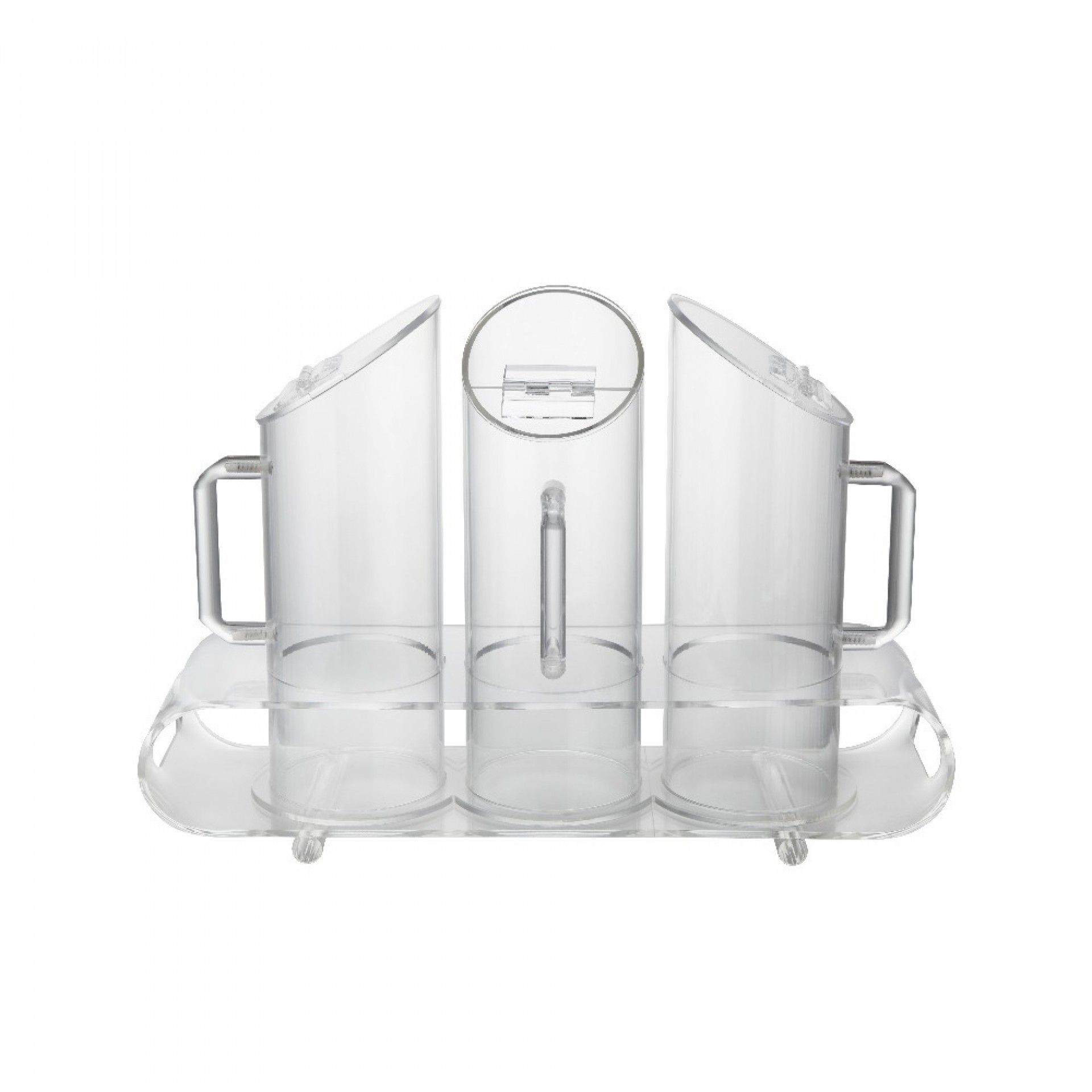 Dispensador Acrilico Cereais C/ 2 Jarros 1l Cd800-2