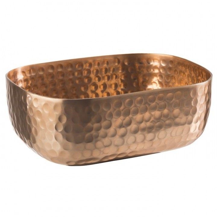 Saladeira Rect Alum 15x12cm Cobre 40691