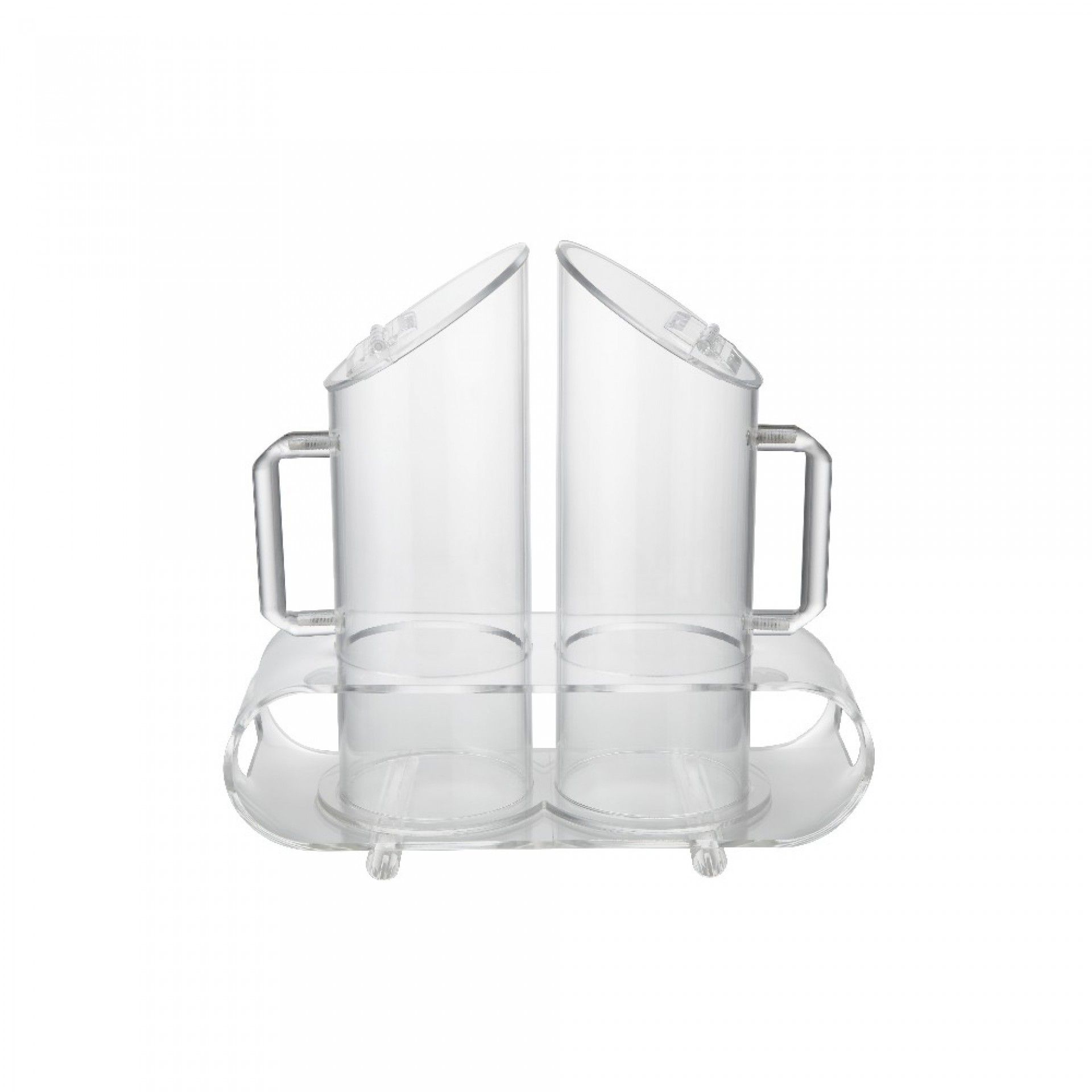 Dispensador Acrilico Cereais C/ 2 Jarros 1l Cd800-2