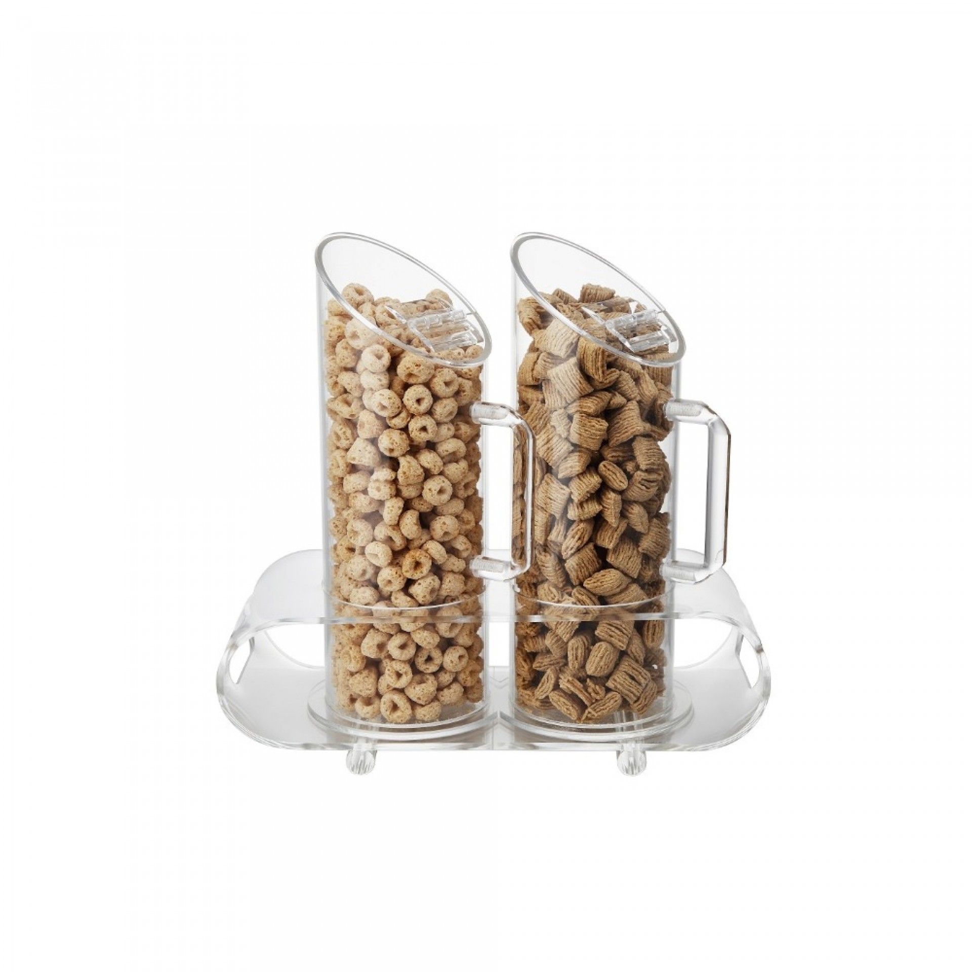 Dispensador Acrilico Cereais C/ 2 Jarros 1l Cd800-2