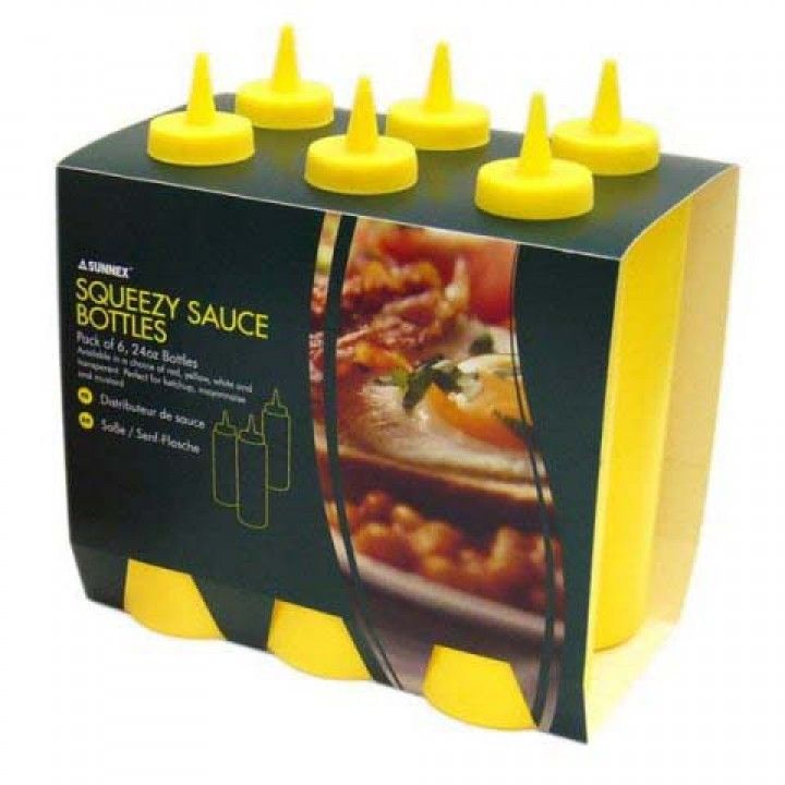 8oz yellow sauce bottle M030156Y