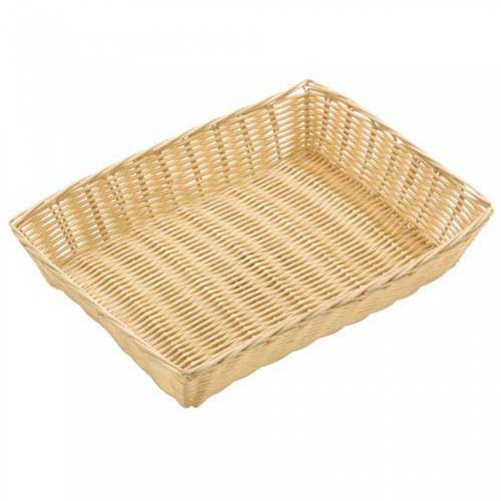 CESTO RECTANGULAR 30x22x6CM RATTAN
