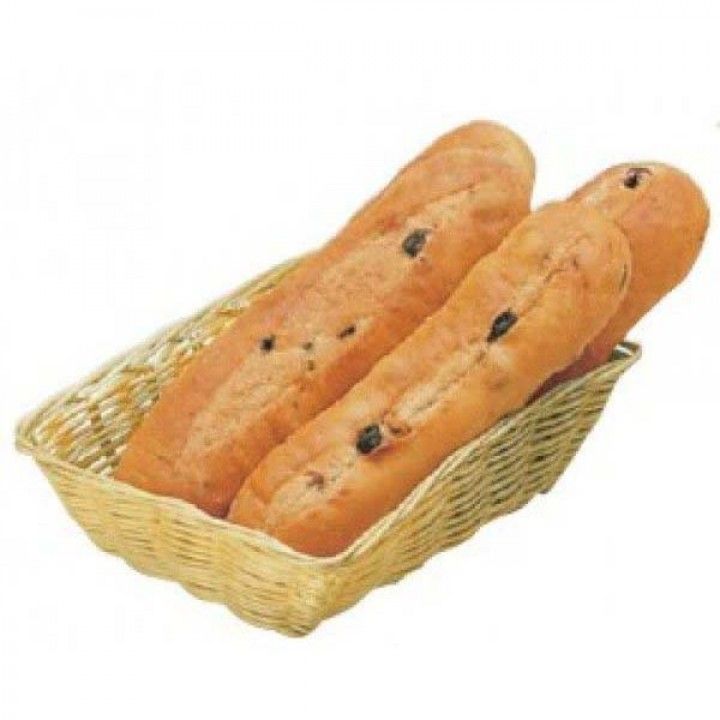 Cesto Rattan rectangular 40x28cm bege