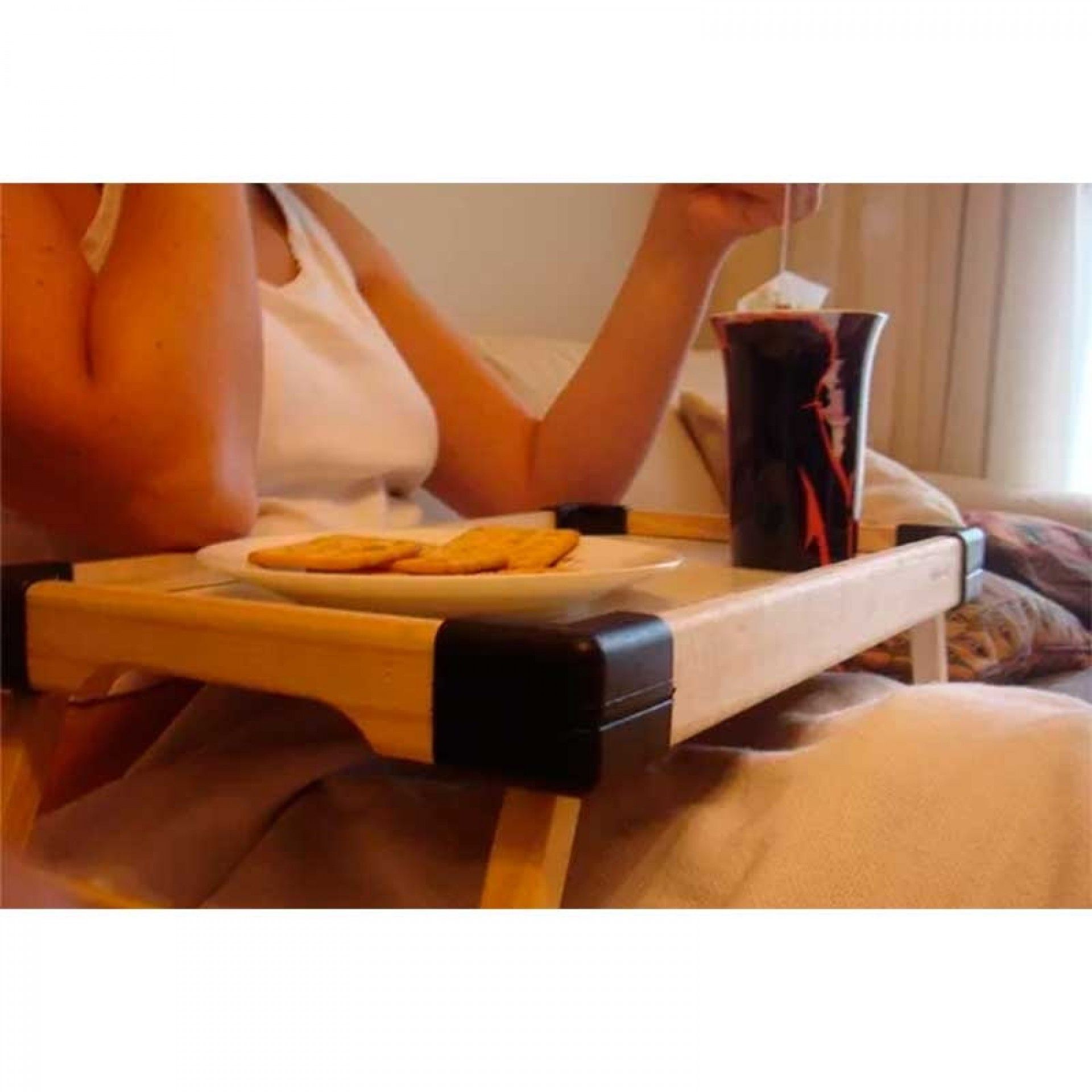 Tabuleiro de Madeira Com Pes