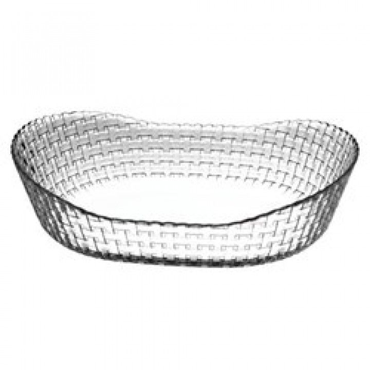 Cesto De Vidro 26X18CM DECORATIVO 10585