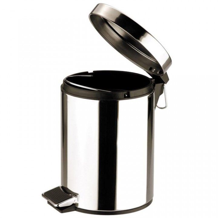 Stainless steel waste bucket with pedal 12L 50132