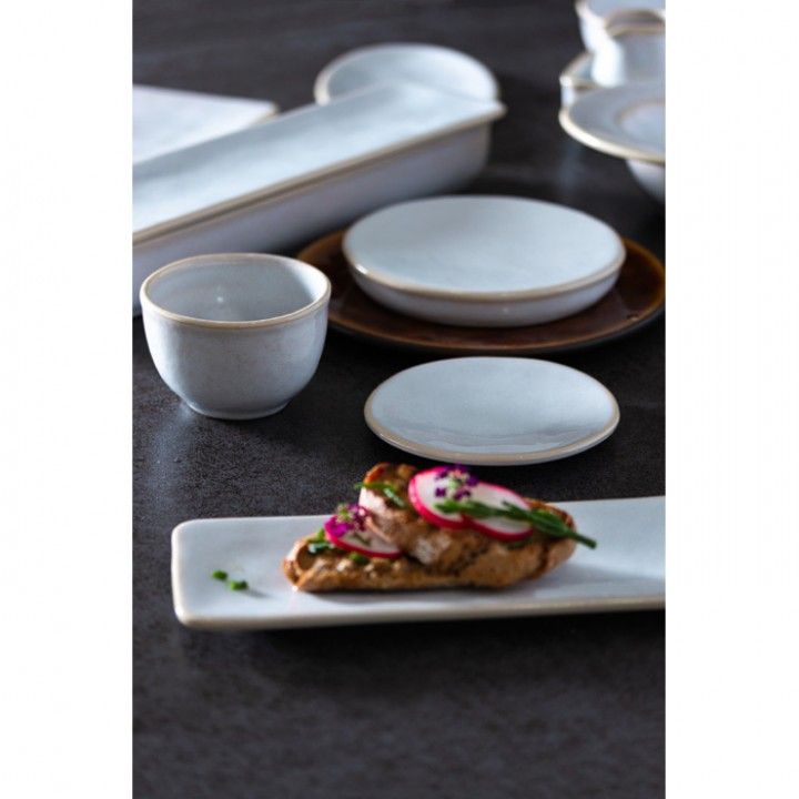 Tabuleiro Rect. Fundo 27cm Roda Branco