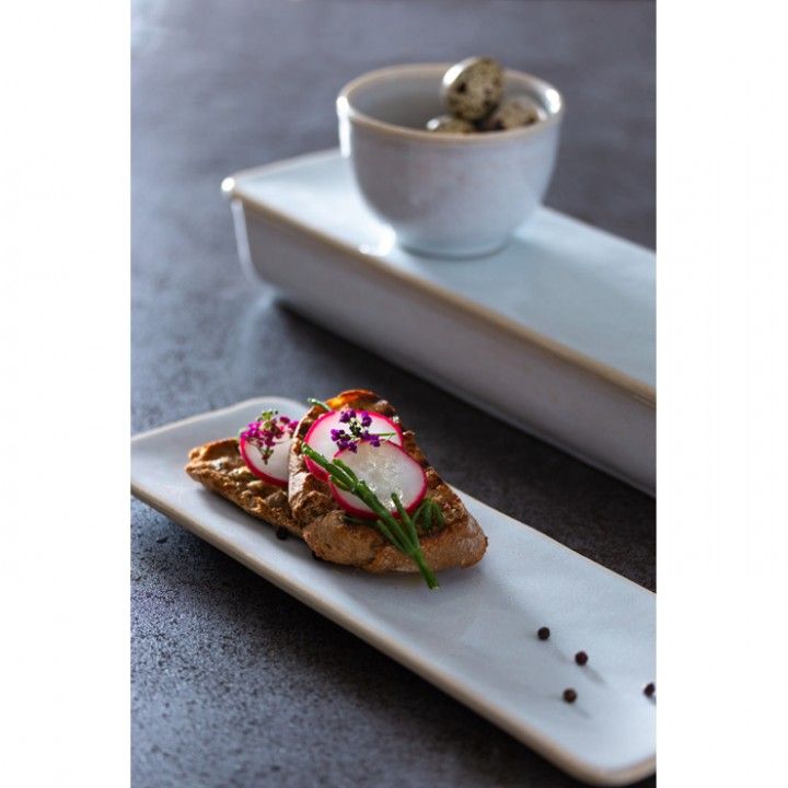 Tabuleiro Rect. 37cm Roda Branco