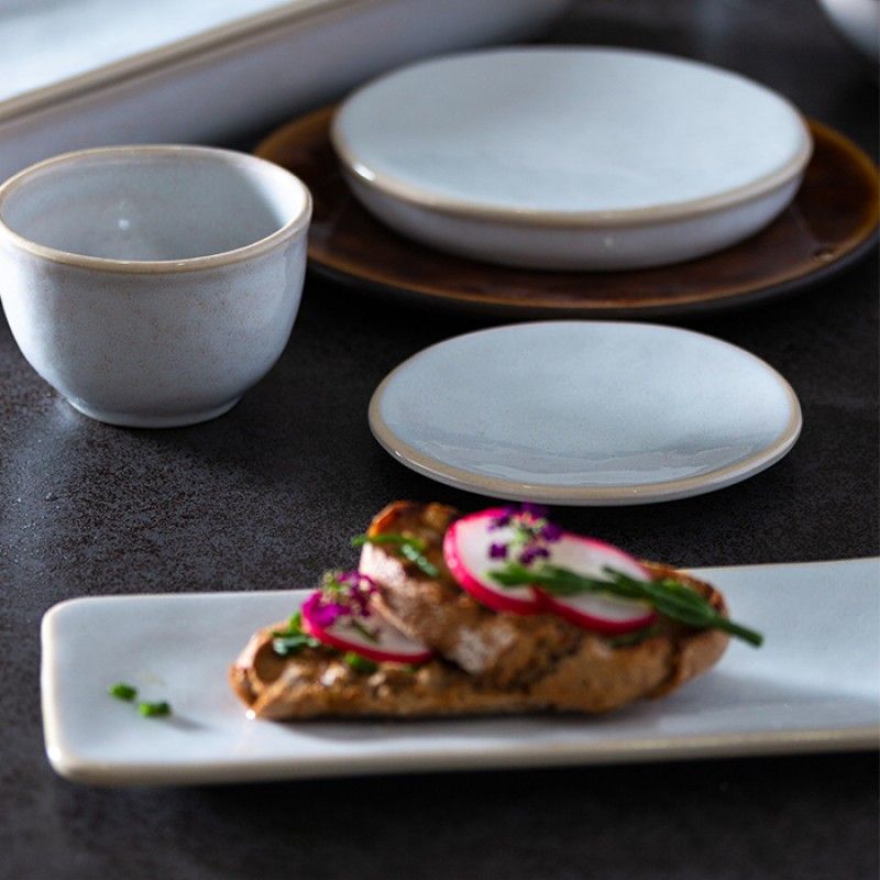 Travessa Rect. 28cm Roda Branco