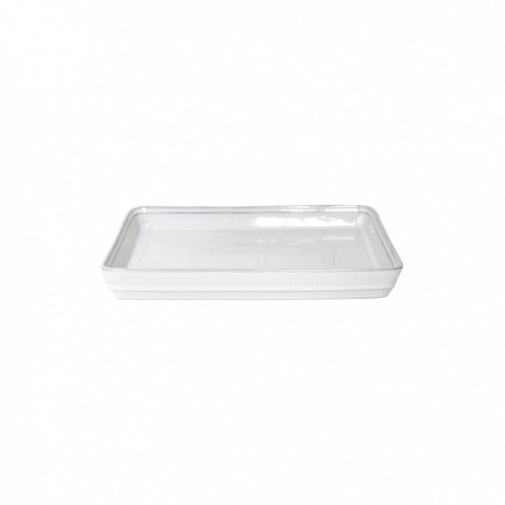 Tabuleiro 25cm Friso Branco