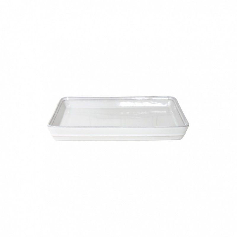 Tabuleiro 25cm Friso Branco
