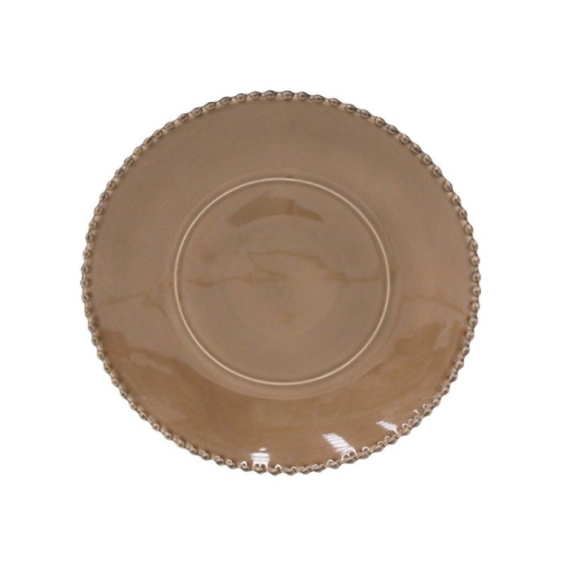 CHARGER PLATE 33CM PEARL COCOA