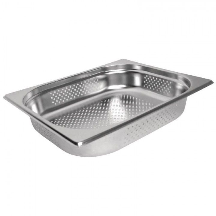 1/2 perforated stainless steel container 65MM 812-2P