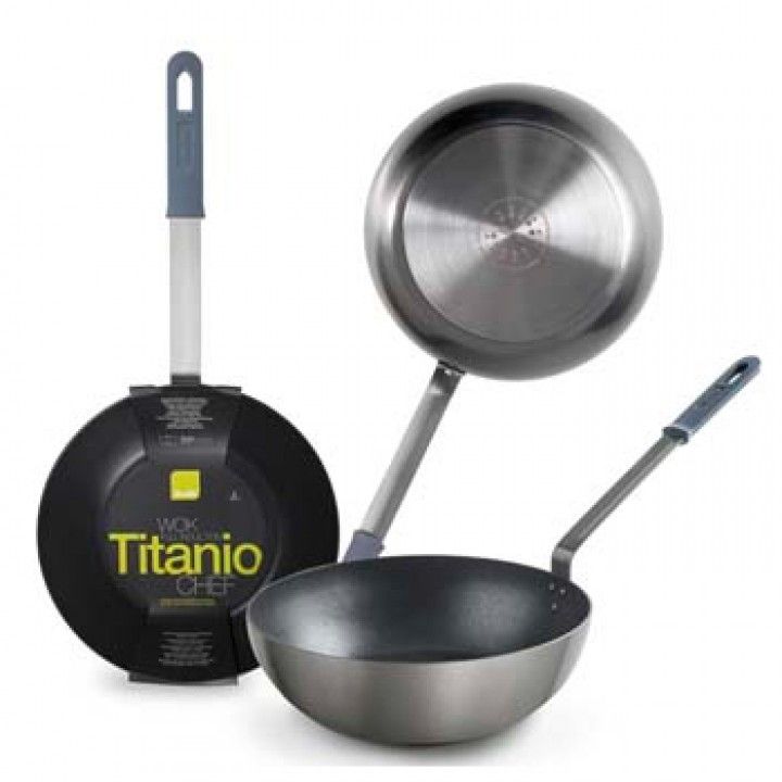 Wok Prof Titanio Chef 30cm Anti-Ad. Alum