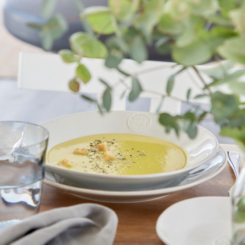 Prato Sopa/Pasta 25cm Nova Cinza