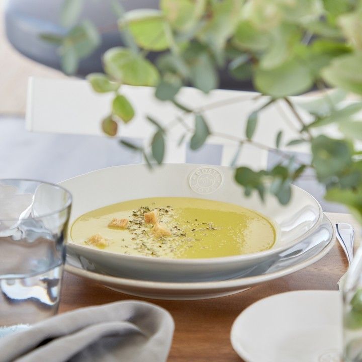 Prato Sopa/Pasta 25cm Nova Cinza
