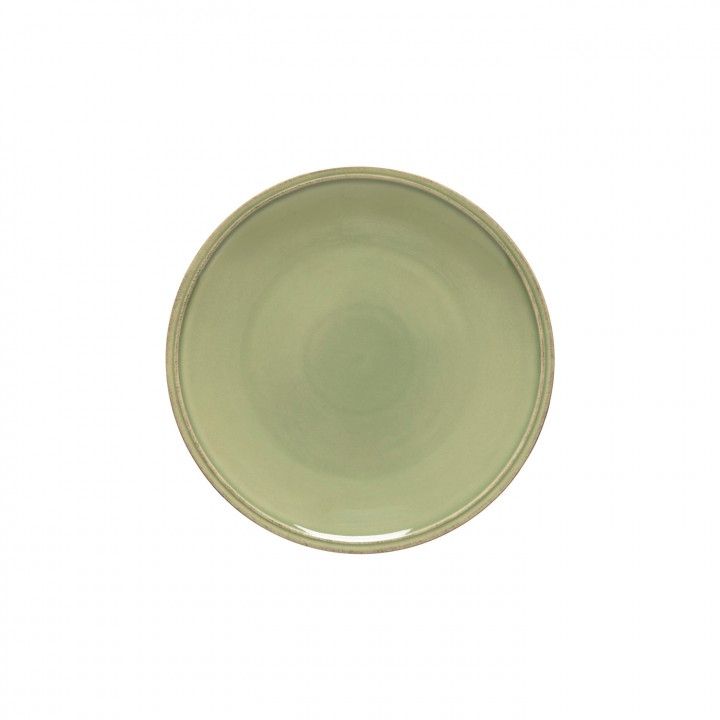Prato Sobremesa 22cm Friso Verde Sage