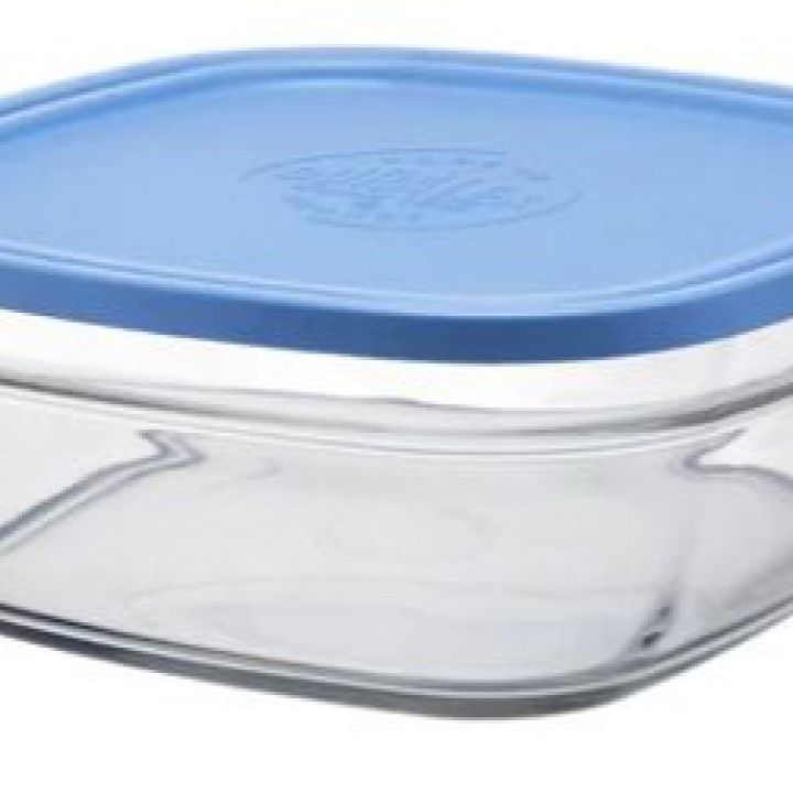 Caixa Quad C/Tampa branca 17x7cm 1,15l Freshbox