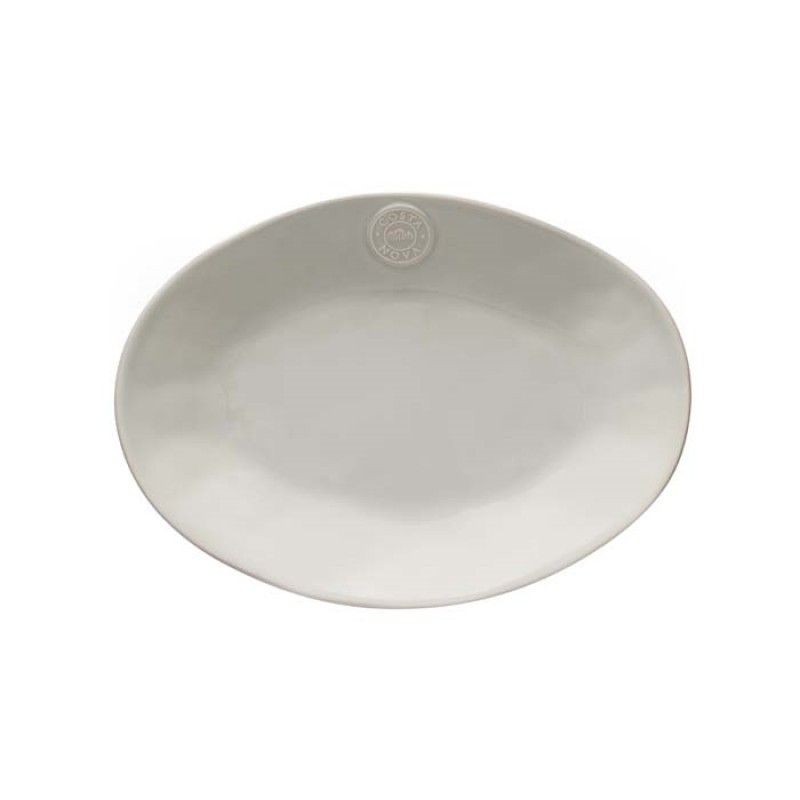 Travessa Oval 30cm Nova Cinza