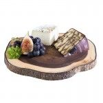 Bandeja Madeira Acacia 26x24x2cm Oval 00895