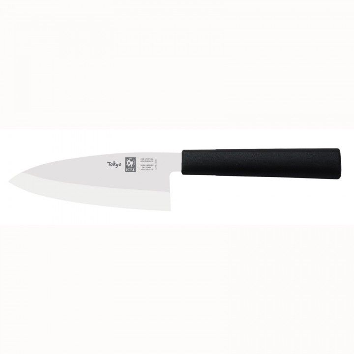 Faca Deba P/Esquerdinos Preta 15cm 261.Tk40.15
