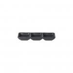 Tabuleiro Retang 3 Divisorias 18cm Roda Ardosia