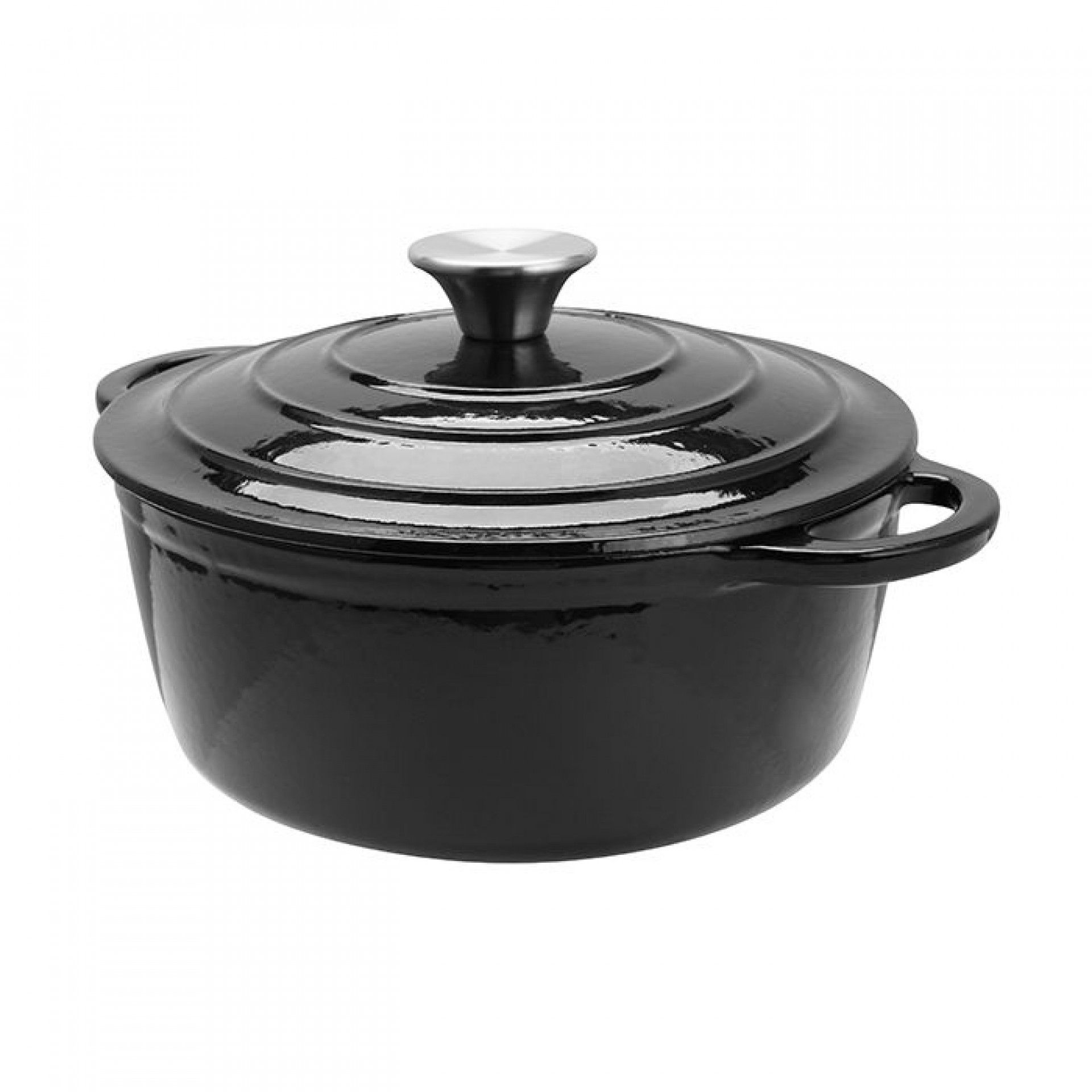 Caçarola Ferro Fundido 24cm 3.5L Preta