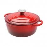 Caarola Ferro Fundido 24cm 3.5L Vermelha