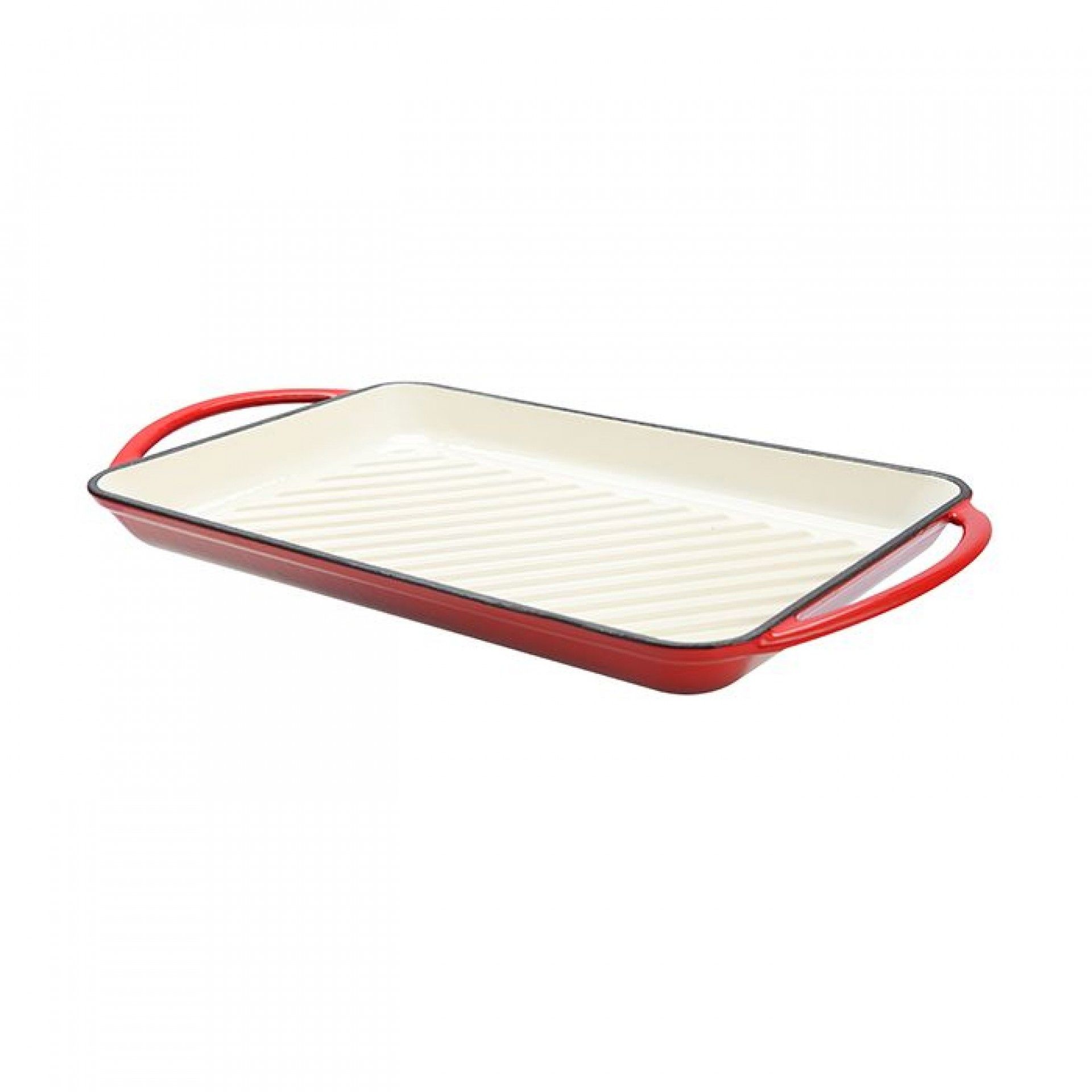 Grelhador Retang Ferro Fund 32x21cm Verm Cstkf24r