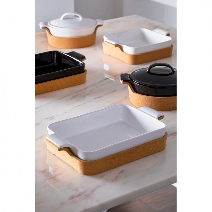 Terrina Oval C/T Base Cortica 30cm Pt Ensemble