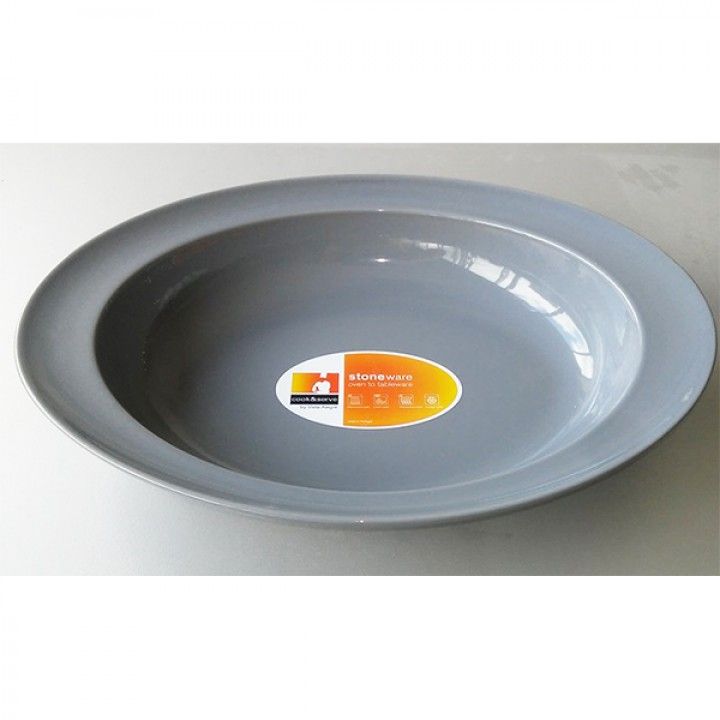 Assadeira Oval 40cm Tpso40 Cinza