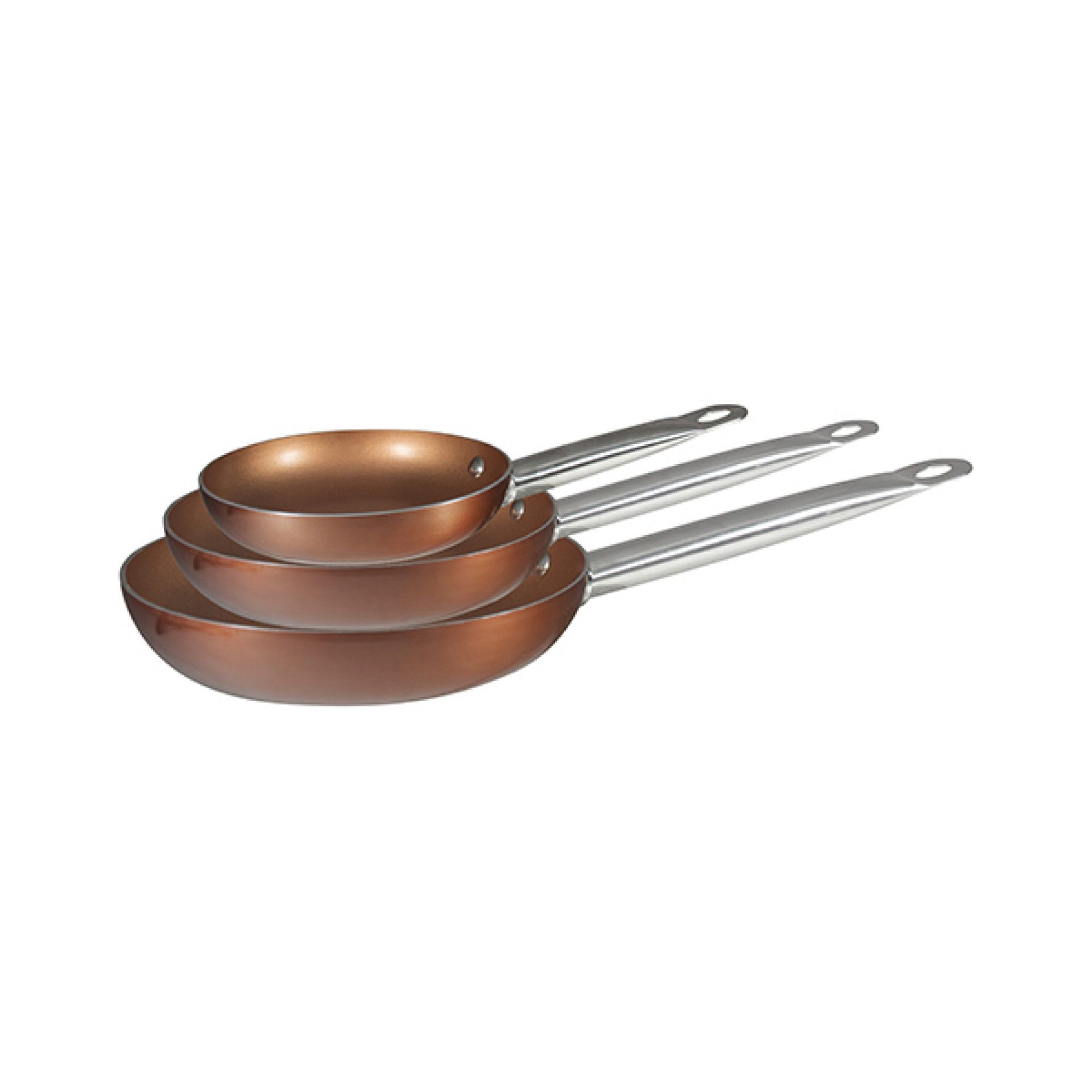 Conj. 3 Frigideiras 20/24/28cm Alum. Chef Cooper Plus 1165