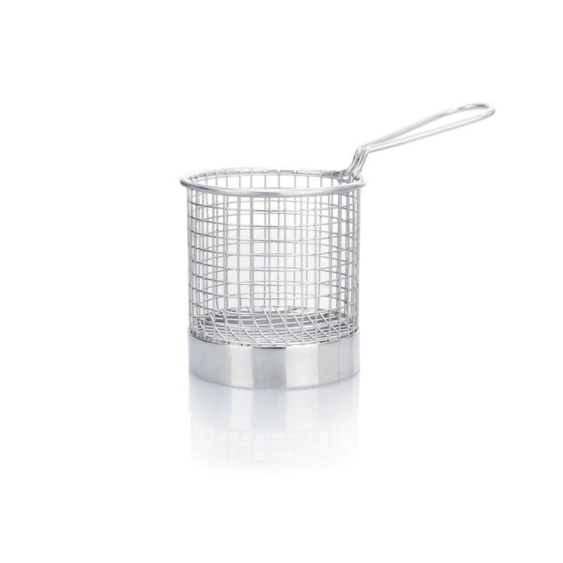 Stainless steel round basket 8cm