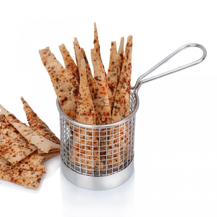 Stainless steel round basket 8cm
