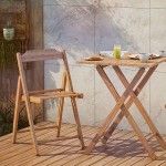 Conj. Mesa + 2cadeiras Teka Natural Potenza 10630/092