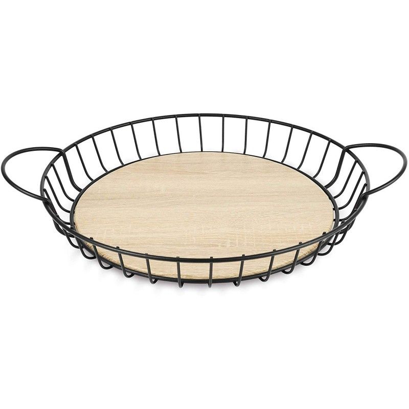 Cesto Metal Red Baixo 39cm Pt 61139