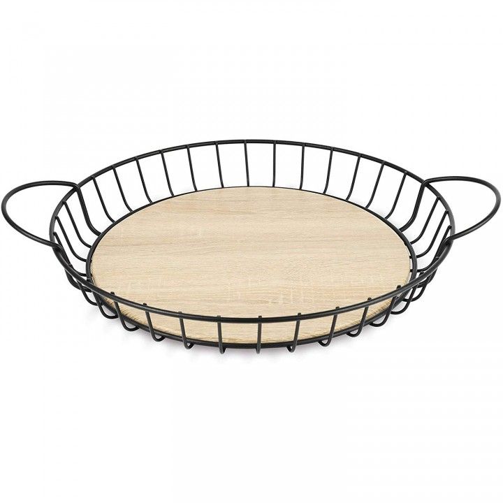 Cesto Metal Red Baixo 39cm Pt 61139