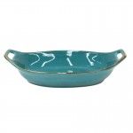 Gratin Oval 32cm Sardegna Blue