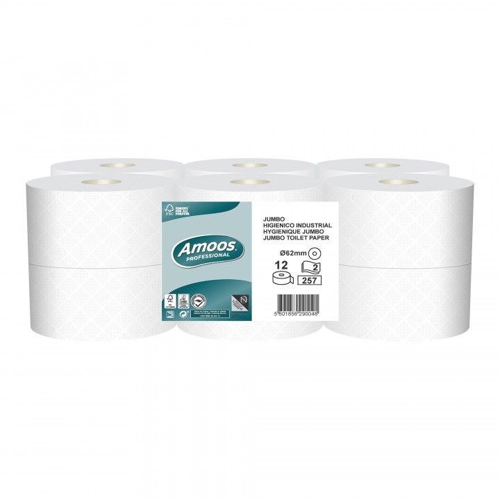 Conj 12 Rolos Papel Hig Jumbo 2f J629004.4