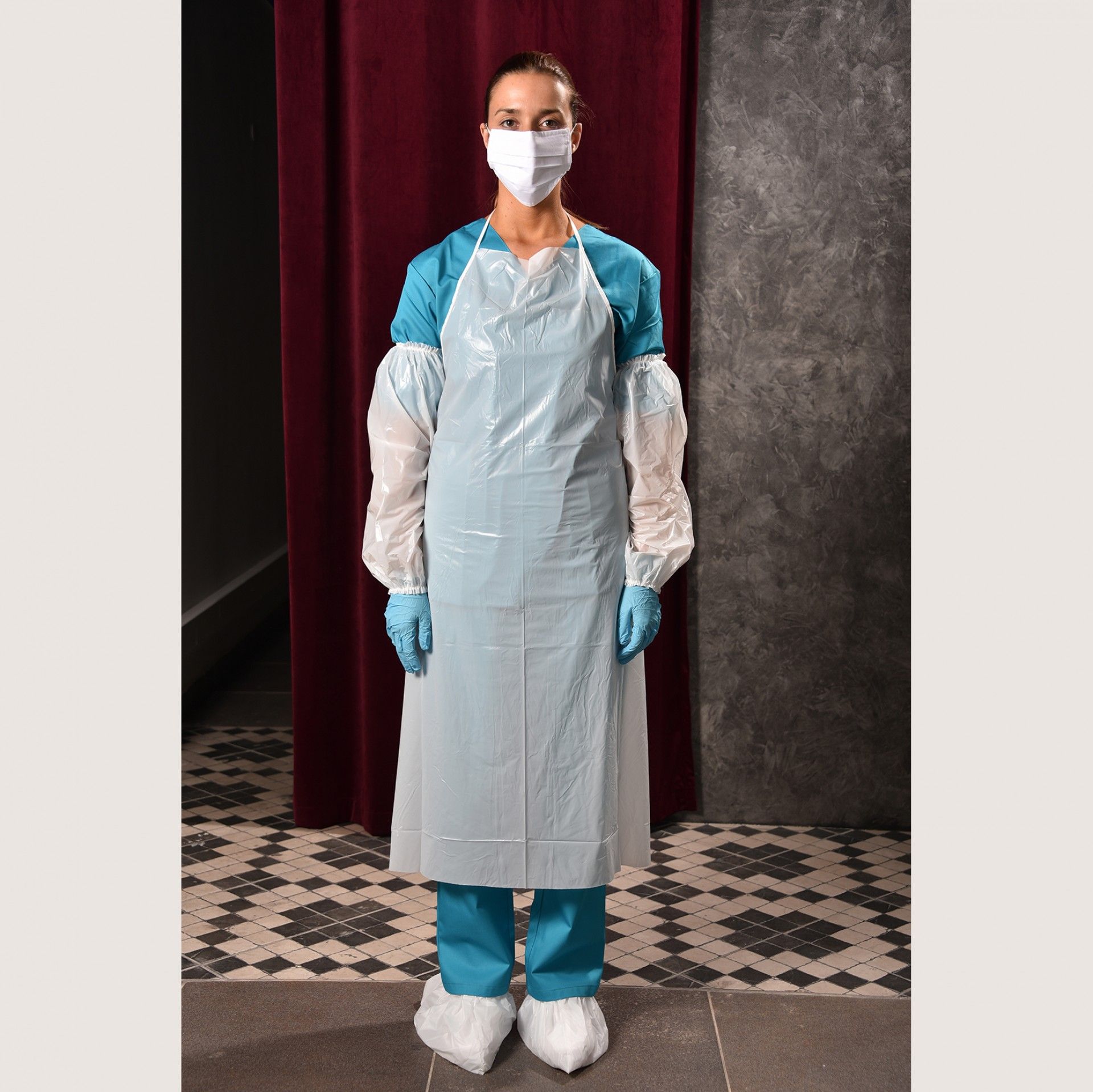 CONJ.10 Avental Reutilizável Napa Hospitalar