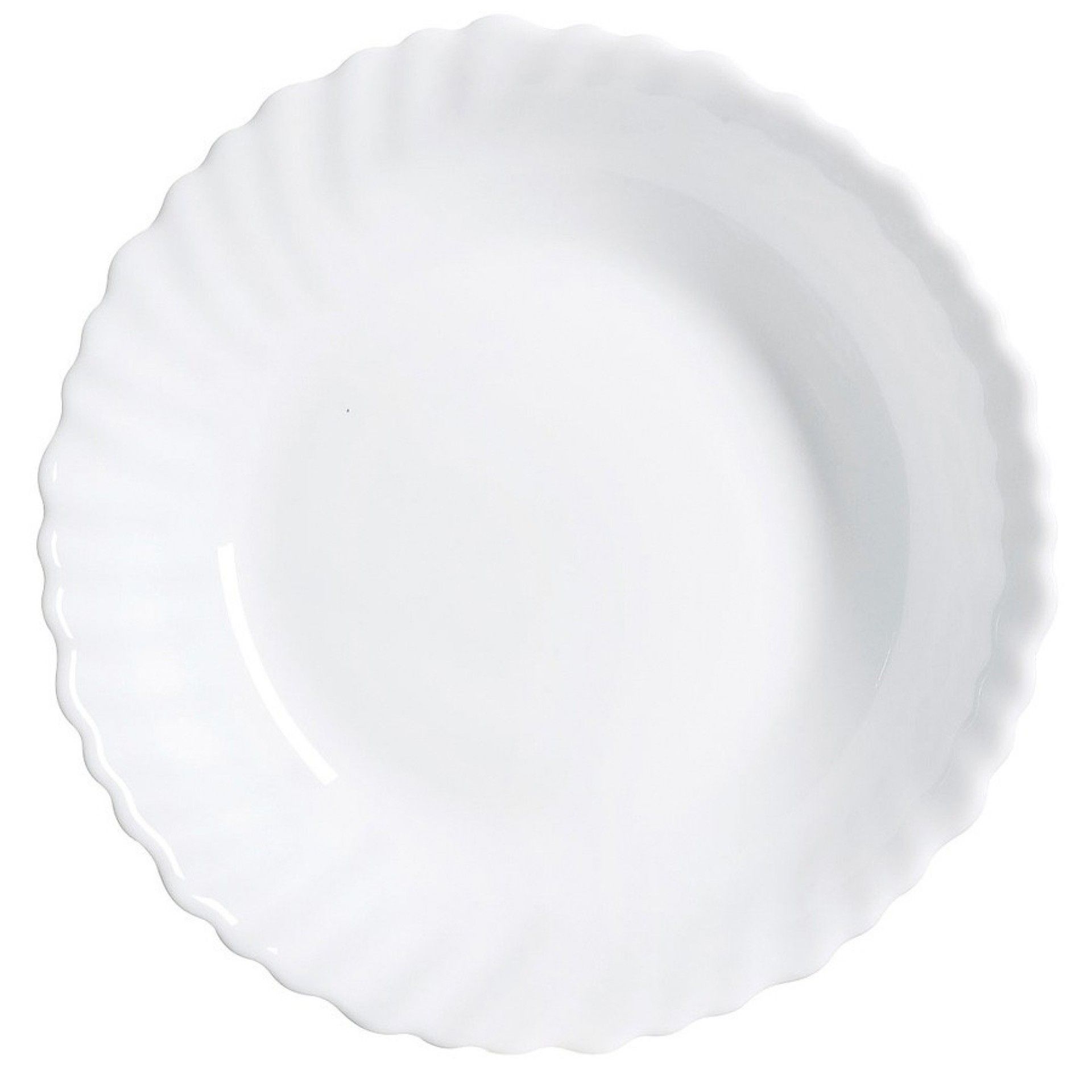 Prato Sobremesa 19cm Feston Branco