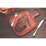 Tabua Rect Mad C/Ranhura+cabo 40x27x1.8cm Provence 13351/649