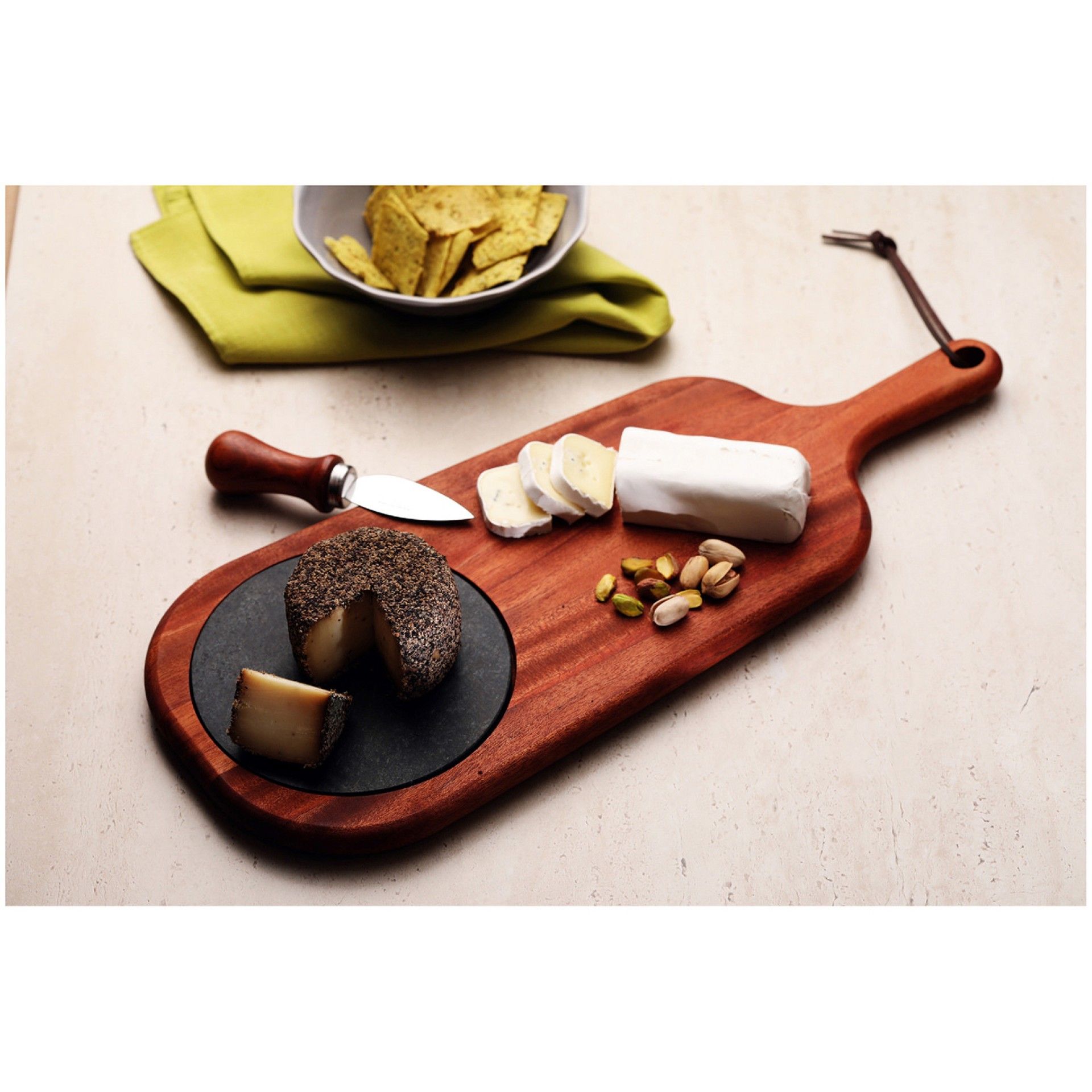 Tabua Rect Mad C/Pedra+cabo 48x19x1.8cm Provence 10239/676