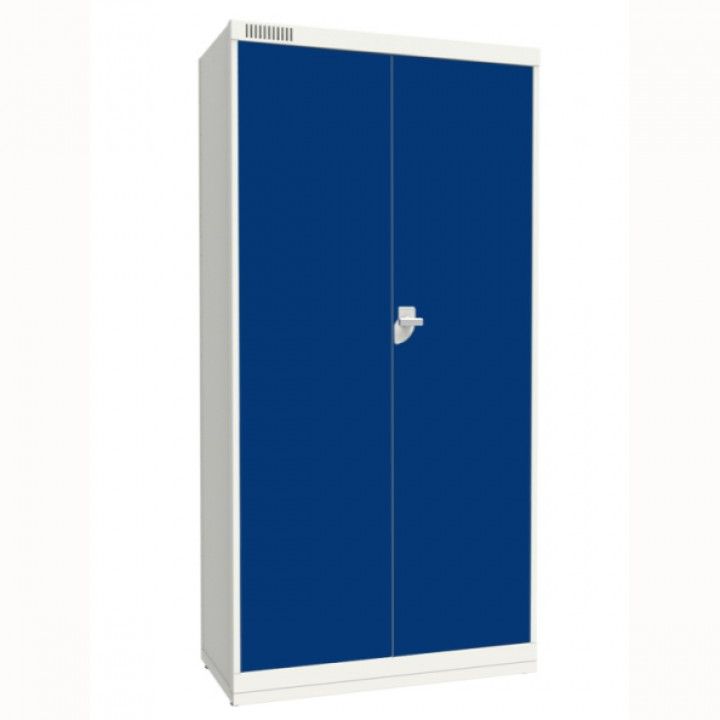 Armario Metalico Duplo Para Produto Limpeza 70x45x182cm Azul