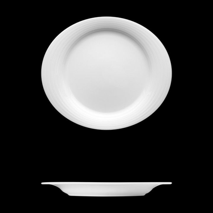 Prato Oval 34x29 Duo Branco