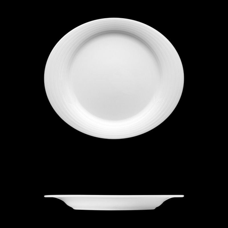 Prato Oval 24x21 Duo Branco