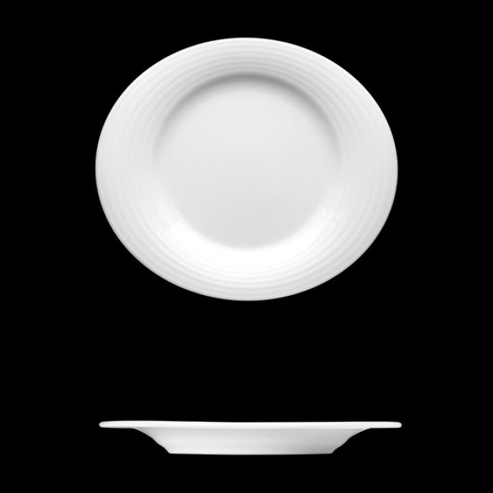 Prato F Oval 30x26 Duo Branco