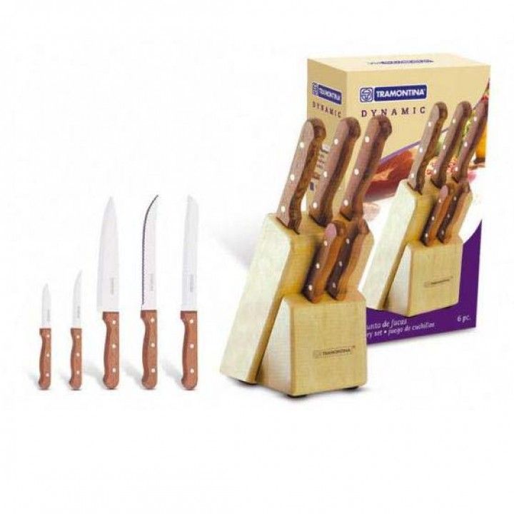 BLOCO MADEIRA 5 FACAS Inox 22399/020